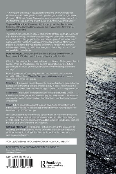 Produktbild: Climate Change and Future Justice