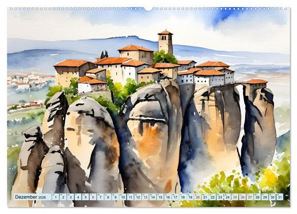 Produktbild: Kalimera Griechenland (hochwertiger Premium Wandkalender 2026 DIN A2 quer), Kunstdruck in Hochglanz