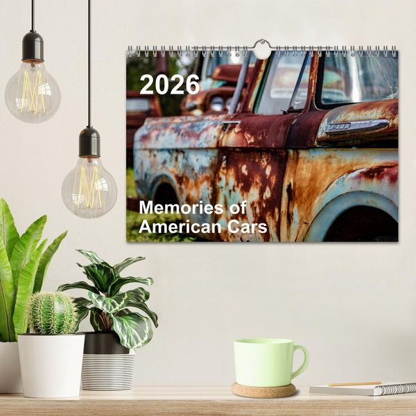 Produktbild: Memories of American Cars (Wandkalender 2026 DIN A4 quer), CALVENDO Monatskalender