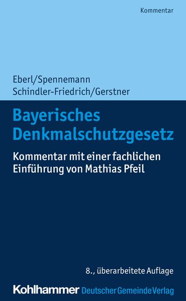 Produktbild: Bayerisches Denkmalschutzgesetz