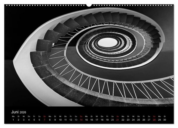 Produktbild: Black-Schwarz-Noir 2026 (Wandkalender 2026 DIN A2 quer), CALVENDO Monatskalender