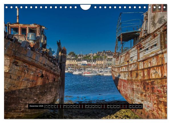 Produktbild: Schiffsfriedh&ouml;fe in der Bretagne (Wandkalender 2026 DIN A4 quer), CALVENDO Monatskalender