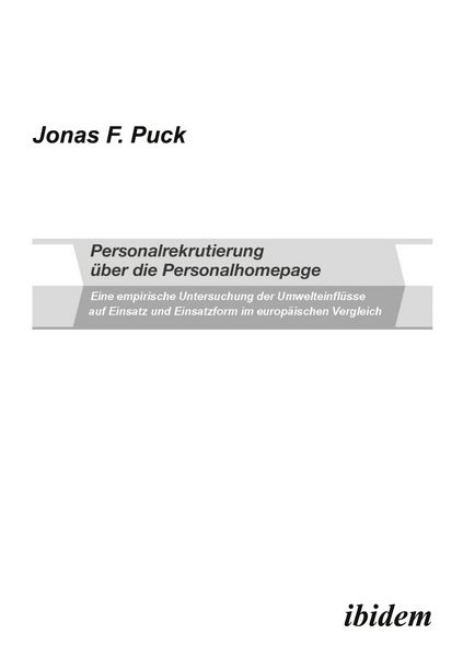 Produktbild: Personalrekrutierung &uuml;ber die Personalhomepage