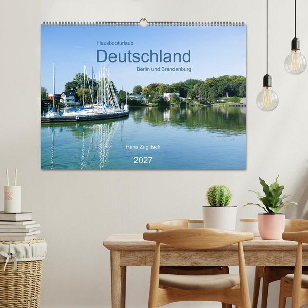 Produktbild: Hausbooturlaub Deutschland - Berlin und Brandenburg (Wandkalender 2027 DIN A2 quer), CALVENDO Monatskalender