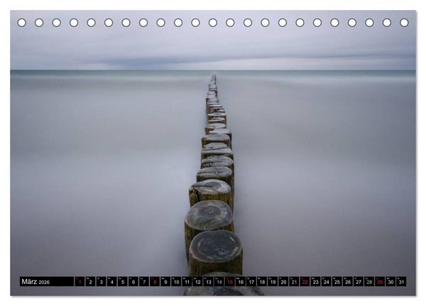 Produktbild: Binz Zingst 2026 (Tischkalender 2026 DIN A5 quer), CALVENDO Monatskalender