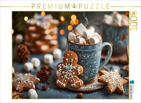 Produktbild: CALVENDO Puzzle Weihnachtspl&auml;tzchen, festliche Gem&uuml;tlichkeit | 1000 Teile Lege-Gr&ouml;&szlig;e 64x48cm Foto-Puzzle f&uuml;r gl&uuml;ckliche Stunden
