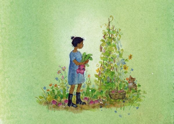 Produktbild: Postkartenbuch &raquo;Gartenkinder&laquo;