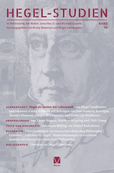 Produktbild: Hegel-Studien Band 58