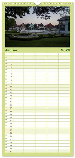 Produktbild: Familienplaner 2026 - Boltenhagen - Meer erleben mit 5 Spalten (Wandkalender, 21 x 45 cm) CALVENDO