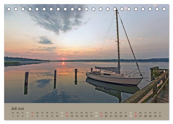 Produktbild: Lichtstimmungen im sch&ouml;nen Schleswig Holstein (Tischkalender 2026 DIN A5 quer), CALVENDO Monatskalender