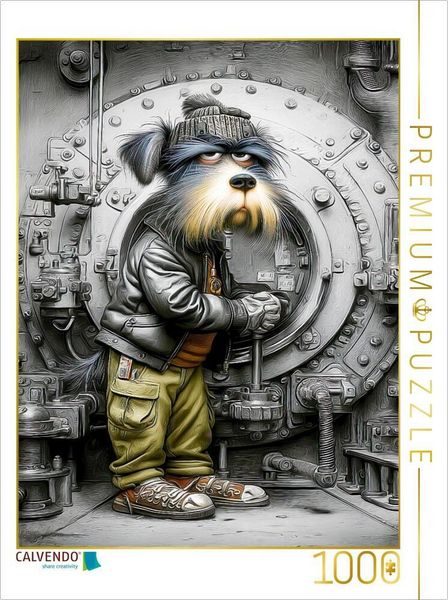 Produktbild: CALVENDO Puzzle Voila, hier bin ich - die absolute Fachkraft f&uuml;r Dampfdruckkessel | 1000 Teile Lege-Gr&ouml;&szlig;e 64x48cm Foto-Puzzle f&uuml;r gl&uuml;ckliche Stunden