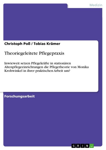 Produktbild: Theoriegeleitete Pflegepraxis