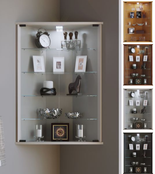 Produktbild: H&auml;ngevitrine Wandvitrine Eckvitrine Vecko