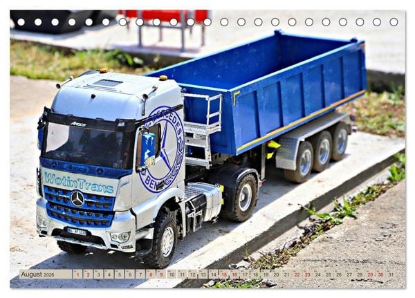 Produktbild: LKW Modelle beim Dampfmodellbautreffen in Bisingen (Tischkalender 2026 DIN A5 quer), CALVENDO Monatskalender