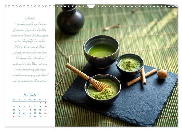 Produktbild: Ein&nbsp;Jahr&nbsp;in&nbsp;Tassen - Die Welt des Tees (Wandkalender 2026 DIN A3 quer), CALVENDO Monatskalender
