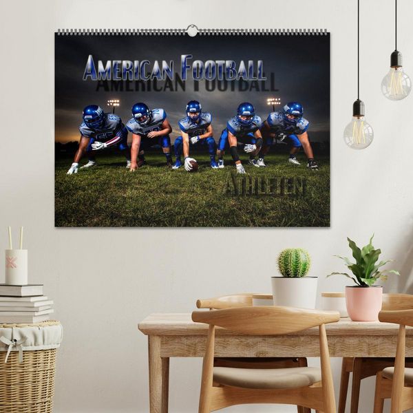 Produktbild: American Football - Athleten (Wandkalender 2026 DIN A2 quer), CALVENDO Monatskalender