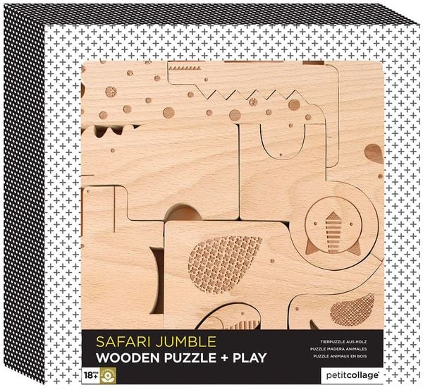 Safari Jungle Wooden Puzzle + Play