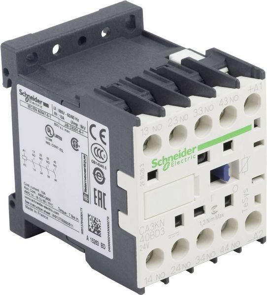 Schneider Electric CA3KN40BD3 Hilfsschütz 4 Schließer 1St.