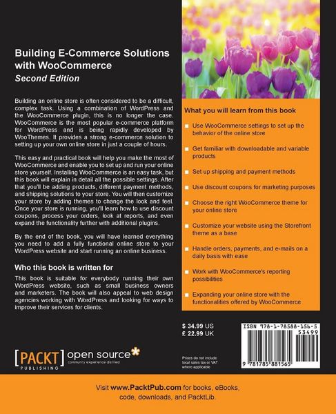 Produktbild: Building E-Commerce Solutions with WooCommerce - Second Edition