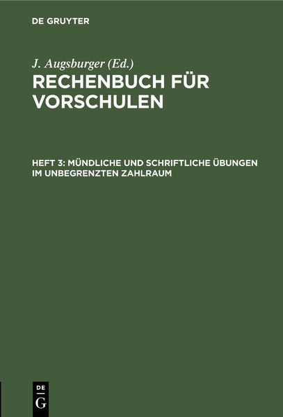 Produktbild: M&uuml;ndliche und schriftliche &Uuml;bungen im unbegrenzten Zahlraum