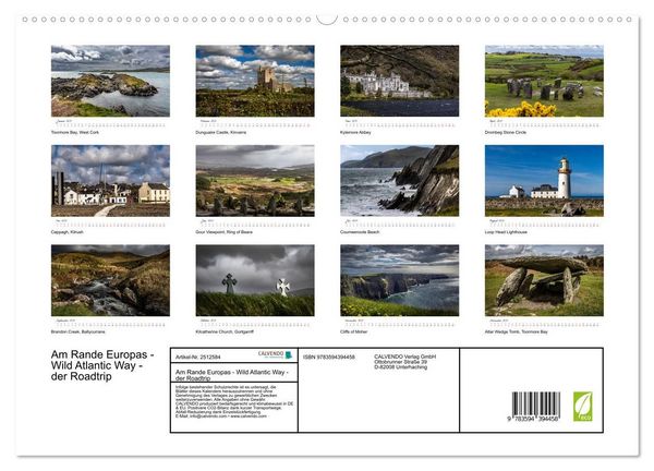 Produktbild: Am Rande Europas - Wild Atlantic Way - der Roadtrip (hochwertiger Premium Wandkalender 2027 DIN A2 quer), Kunstdruck in Hochglanz