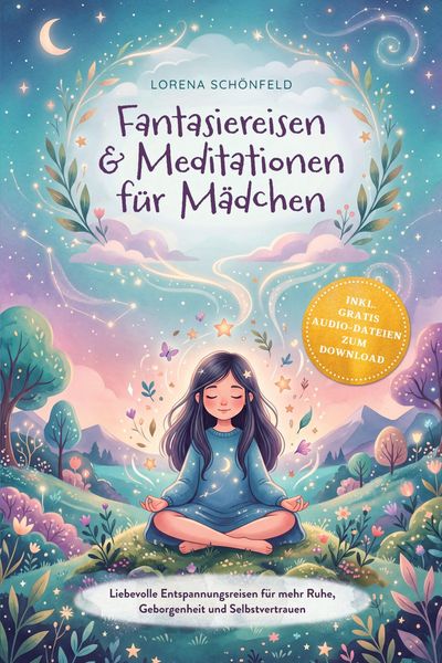 Produktbild: Fantasiereisen & Meditationen f&uuml;r M&auml;dchen: Liebevolle Entspannungsreisen f&uuml;r mehr Ruhe, Geborgenheit und Selbstvertrauen - inkl. gratis Audio-Dateien