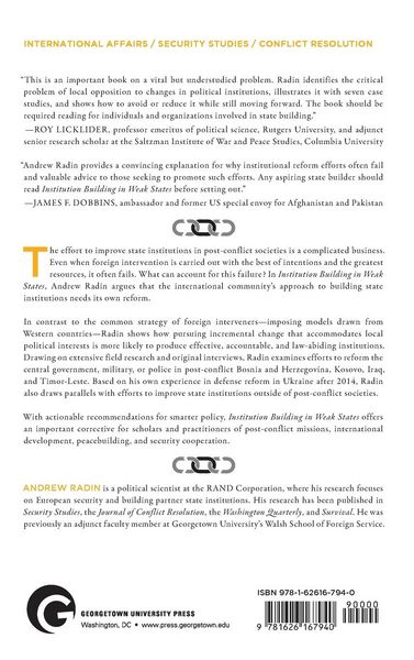 Produktbild: Institution Building in Weak States