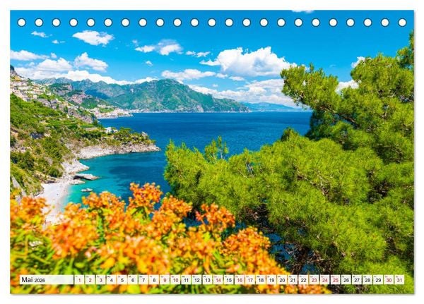 Produktbild: Landschaften an der Amalfi K&uuml;ste (Tischkalender 2026 DIN A5 quer), CALVENDO Monatskalender