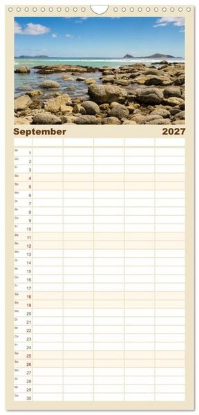 Produktbild: Familienplaner 2027 - Australien - Der vielseitige Osten mit 5 Spalten (Wandkalender, 21 x 45 cm) CALVENDO