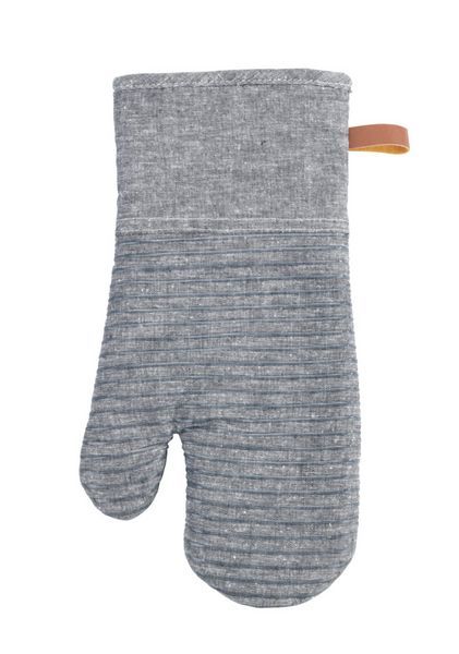 Produktbild: Topfhandschuhe Mod. Ada Stripes Grau, Silikonstreifen f&uuml;r sicheren Griff