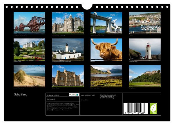 Produktbild: Schottland (Wandkalender 2026 DIN A4 quer), CALVENDO Monatskalender