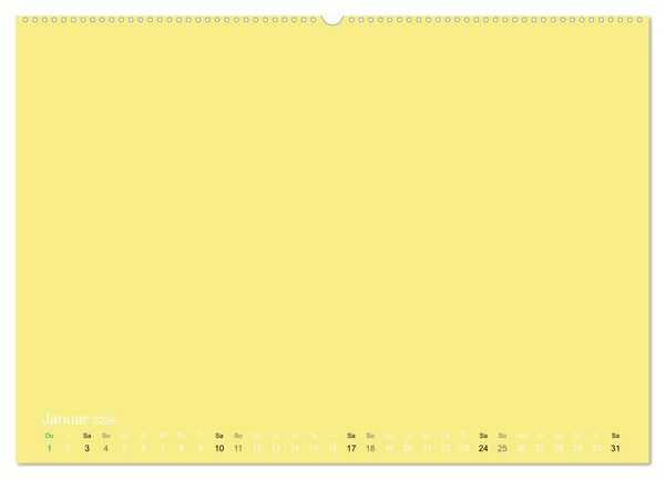 Produktbild: Bastelkalender - Gelb (Wandkalender 2026 DIN A2 quer), CALVENDO Monatskalender