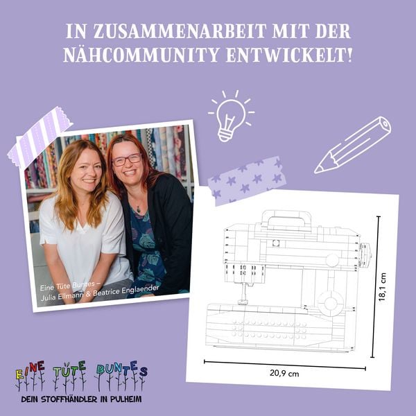 Produktbild: N&auml;hmaschine aus Klemmbausteinen
