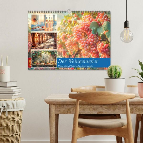 Produktbild: Der Weingenie&szlig;er (Wandkalender 2026 DIN A3 quer), CALVENDO Monatskalender