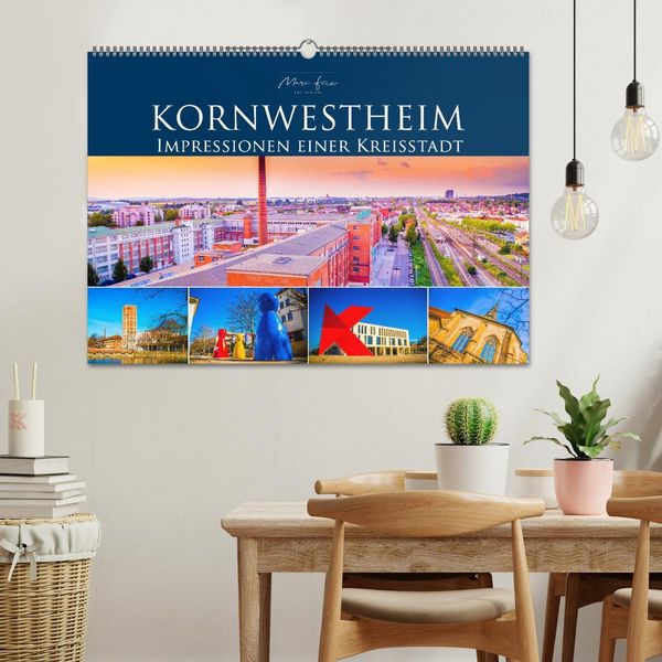 Produktbild: Kornwestheim - Impressionen einer Kreisstadt (Wandkalender 2026 DIN A2 quer), CALVENDO Monatskalender