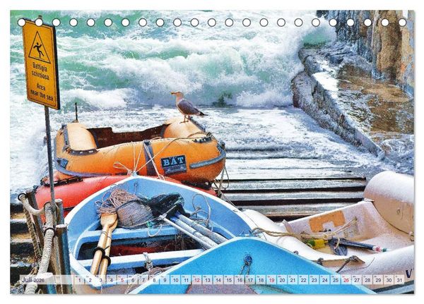 Produktbild: SCHMUCKST&Uuml;CKE der CINQUE TERRE (Tischkalender 2026 DIN A5 quer), CALVENDO Monatskalender
