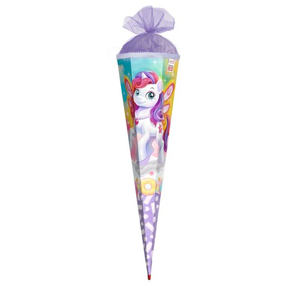 Produktbild: Motivschult&uuml;te 85 cm, Feen-Pferd Flora, Glitzerborte