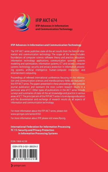 Produktbild: Human Aspects of Information Security and Assurance