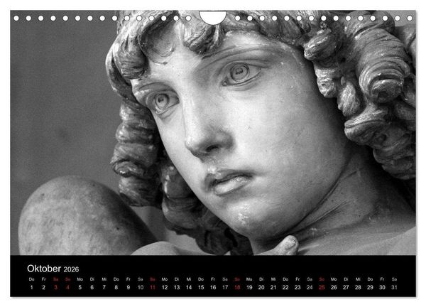 Produktbild: Lebende Steine - Skulpturen auf dem Friedhof Staglieno (Wandkalender 2026 DIN A4 quer), CALVENDO Monatskalender