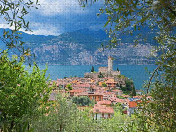 Produktbild: CALVENDO Puzzle Skaligerburg Malcesine | 1000 Teile Lege-Gr&ouml;&szlig;e 64x48cm Foto-Puzzle f&uuml;r gl&uuml;ckliche Stunden