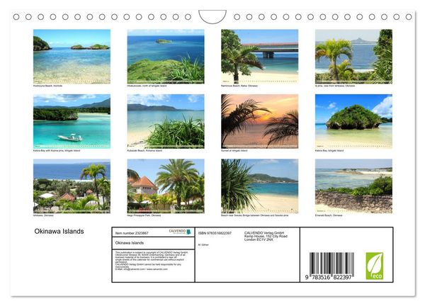 Produktbild: Okinawa Islands (Wall Calendar 2027 DIN A4 landscape), CALVENDO 12 Month Wall Calendar