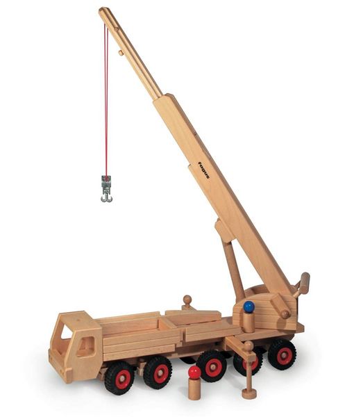 Produktbild: Fagus  10.32 - Mobilkran, Holzspielzeug, Kranfahrzeug