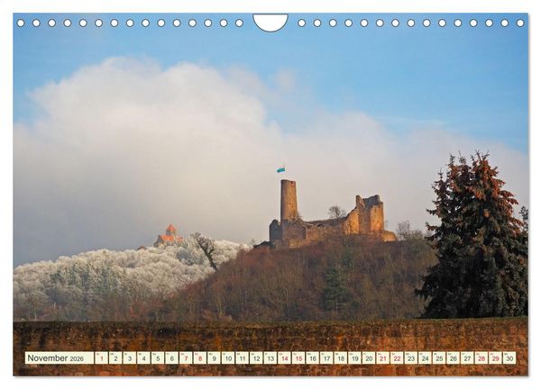 Produktbild: Weinheim erleben Schlosspark, Burgen und einladender Marktplatz (Wandkalender 2026 DIN A4 quer), CALVENDO Monatskalender
