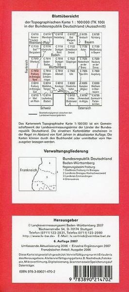 Produktbild: Freiburg im Breisgau Nord 1 : 100 000