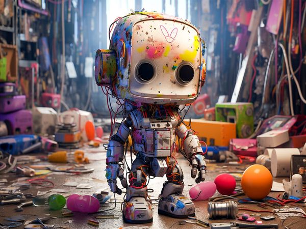 Produktbild: CALVENDO Puzzle Brummbot | 1000 Teile Lege-Gr&ouml;&szlig;e 64x48cm Foto-Puzzle f&uuml;r gl&uuml;ckliche Stunden