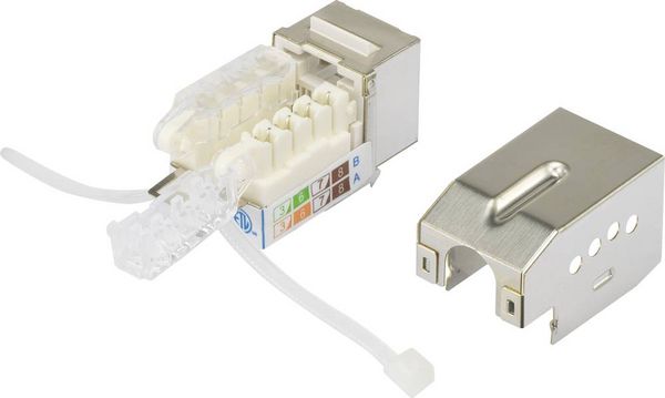 Produktbild: Renkforce RJ45-Einbaumodul Keystone CAT 6 1St.