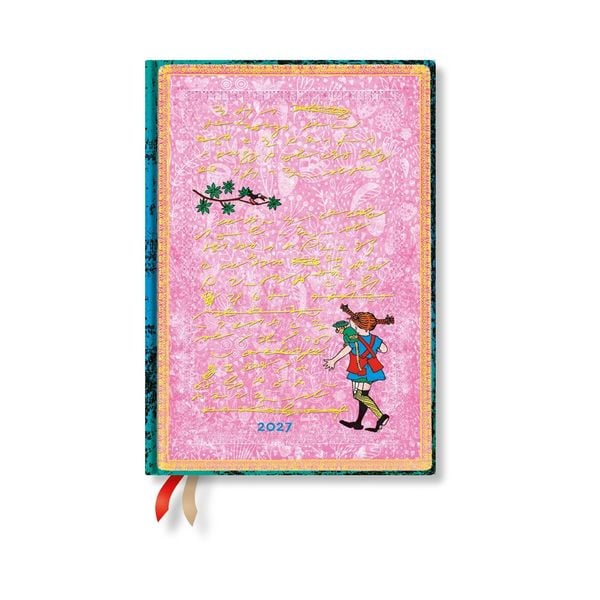 Produktbild: 2027 Astrid Lindgren, Pippi Longstocking MIDI Hardcover 12-Month Daily Planner, 416pg, 80gsm by Paperblanks (Embellished Manuscripts Collection)