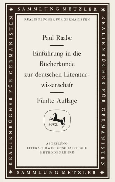 Produktbild: Einf&uuml;hrung in die B&uuml;cherkunde zur deutschen Literaturwissenschaft