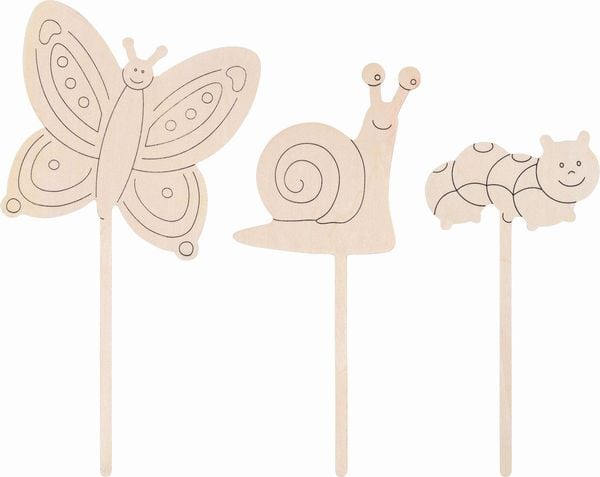 Produktbild: Goki 58349 - Blumenstecker zum Anmalen