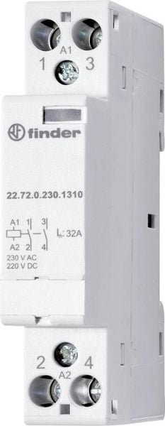 Produktbild: Finder 22.74.0.024.1717 Installationssch&uuml;tz 1 &Ouml;ffner, 3 Schlie&szlig;er 230 V/AC, 400 V/AC 1 St.